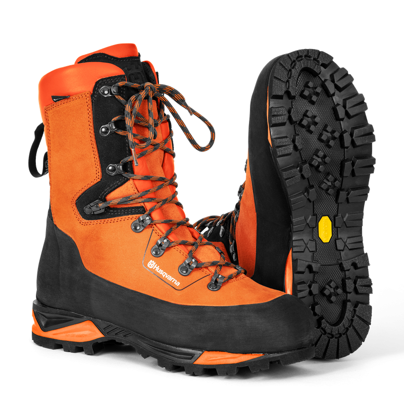 Protective leather boots with saw protection, Technical 24 597659240