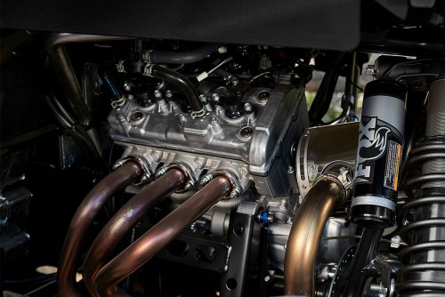 Stunning three-cylinder engine